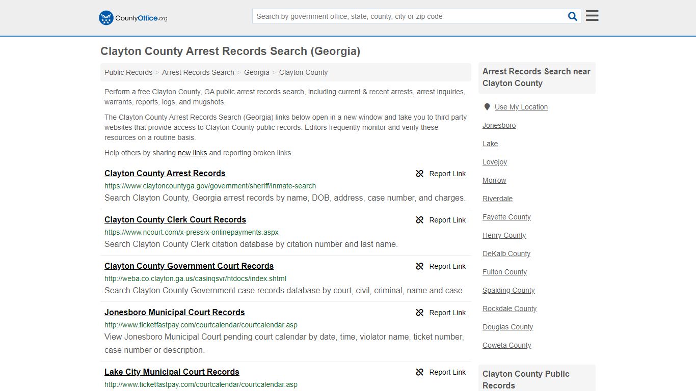 Arrest Records Search - Clayton County, GA (Arrests ...