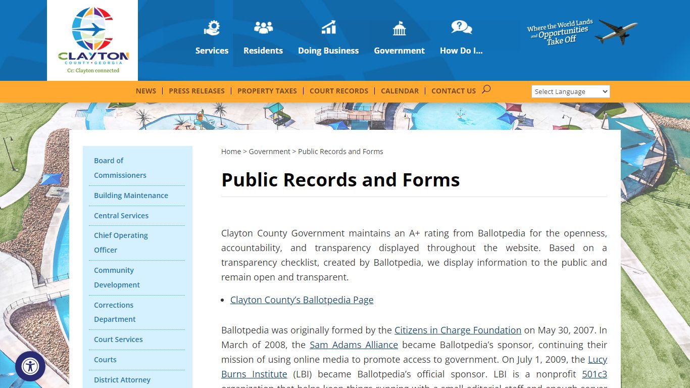 Public Records and Forms | Clayton County, GA